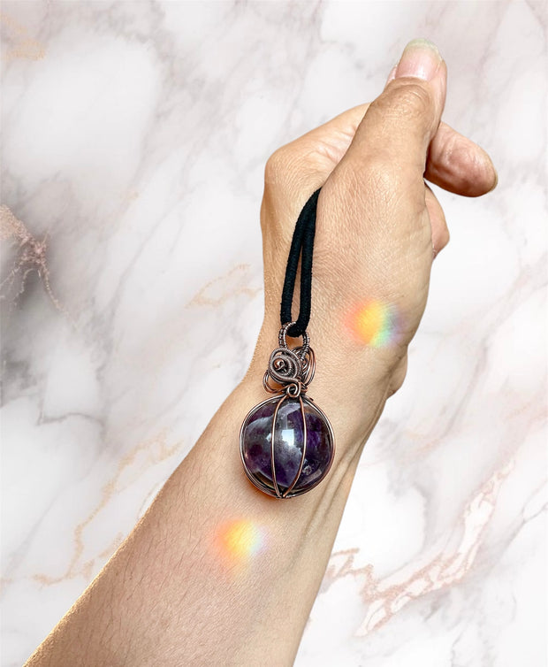 Amethyst Sphere Pendant