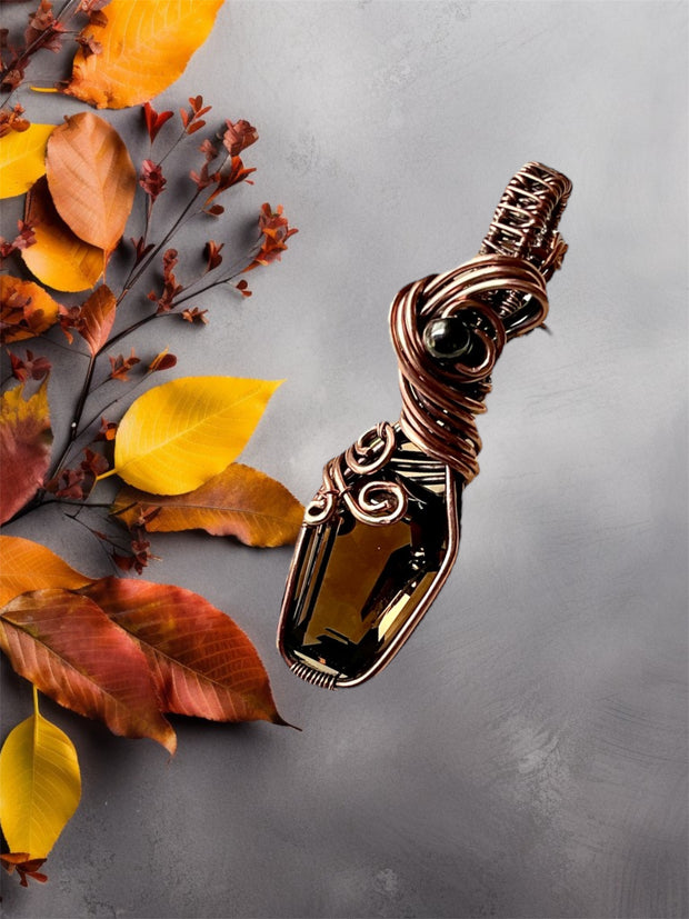 Smokey Quartz Wire Wrapped Pendant