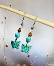 Howlite Butterfly Earrings