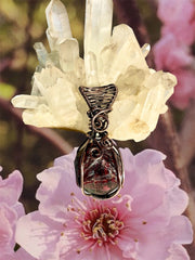 Almandine Raw Garnet Pendant