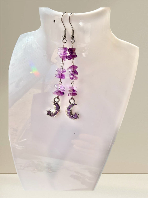 Gemstone Dangle Earrings