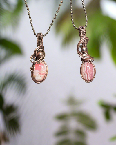 Rhodochrosite Mini Pendants