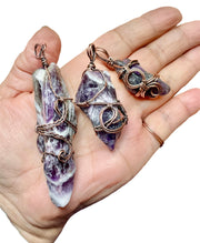 Amethyst Tumbled Polished Points Pendants