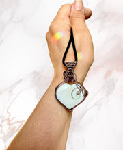 Shiva Eye Shell Wire Wrapped Pendant