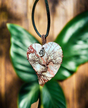 Mexican Lace Agate Tree of Life Pendant