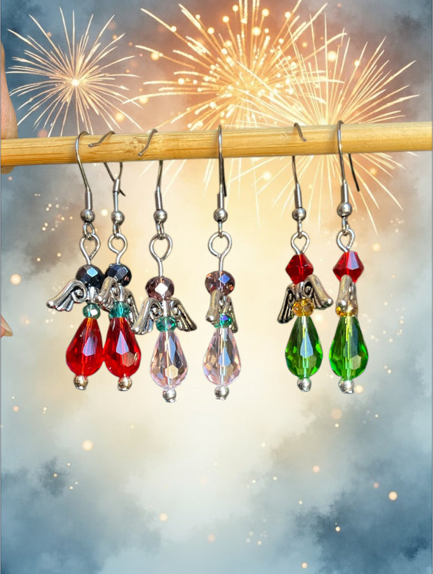 Angel Christmas Earrings