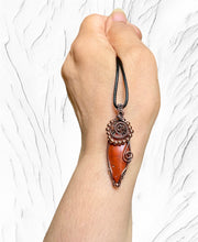 Red Jasper Wire Wrapped Pendant