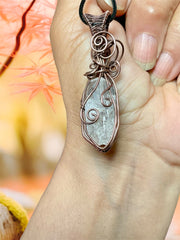 Danburite Wire Wrapped Pendants