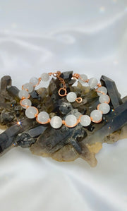 Selenite Wire Wrapped Bracelet