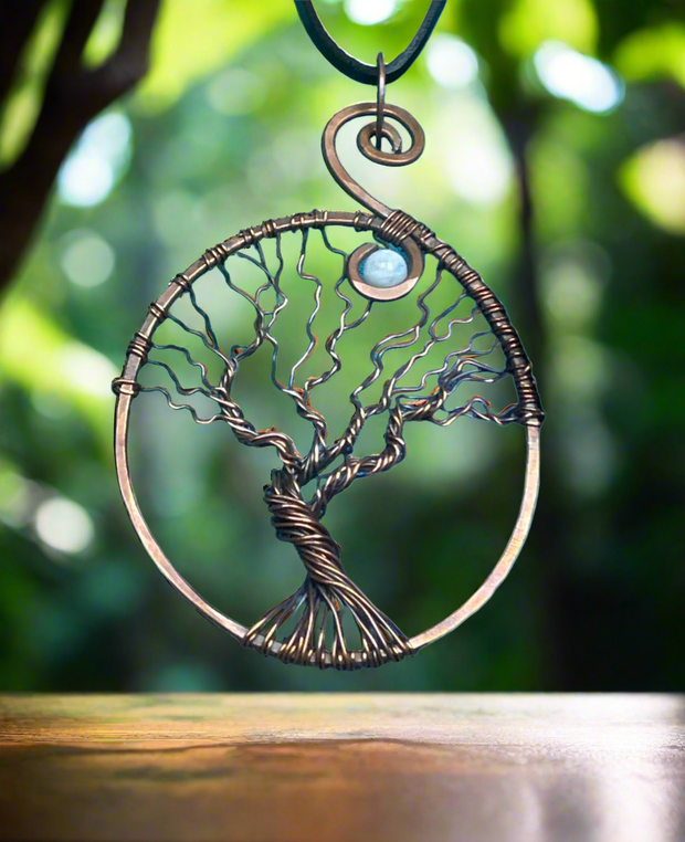 Tree of Life With Moonstone Pendant