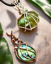 Labradorite Wire Wrapped Pendants