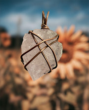 Rose Quartz Arrowhead Pendant