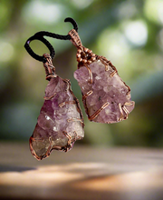 Amethyst Cluster Pendants