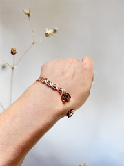 Copper Braided Cuff Bracelets