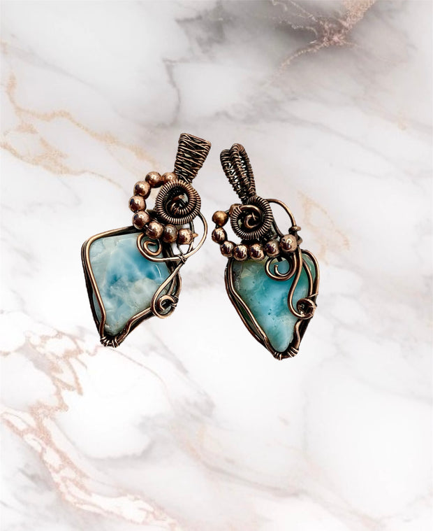 Larimar Mini Pendants