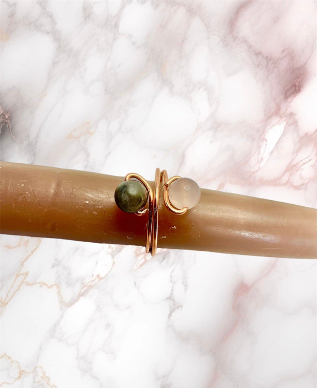 Adjustable Gemstone Rings