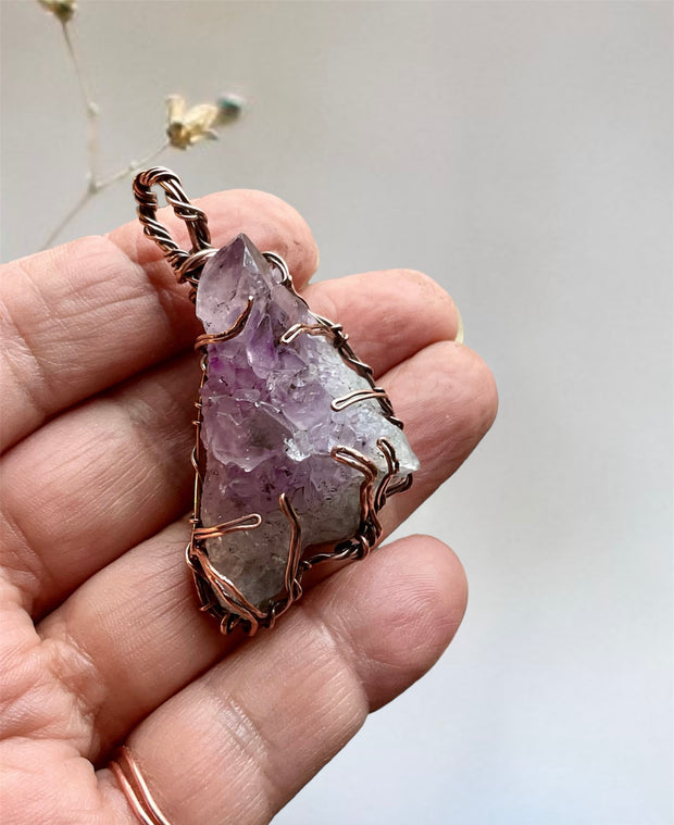 Amethyst Cluster Pendants