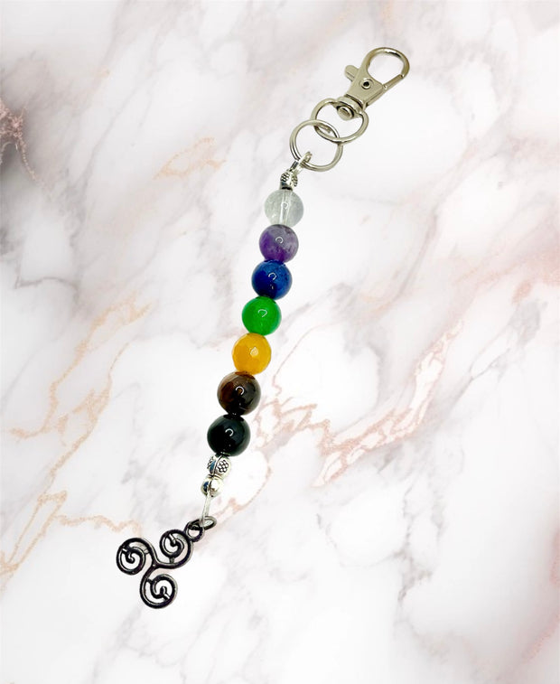 Chakra Charm/Keyring/Bag/Belt Clip On