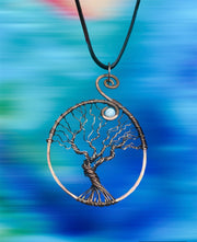 Tree of Life With Moonstone Pendant