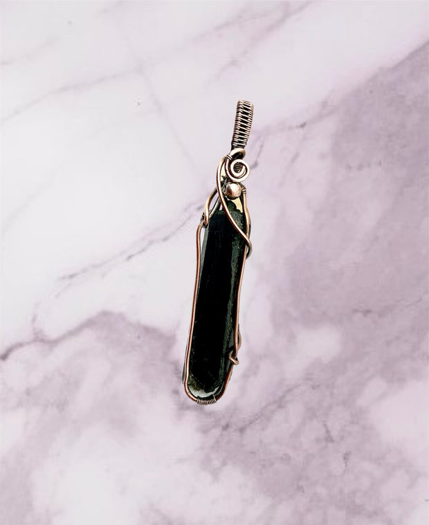 Black Tourmaline Wire Wrapped Point