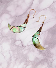 Mother of Pearl Moon Earrings