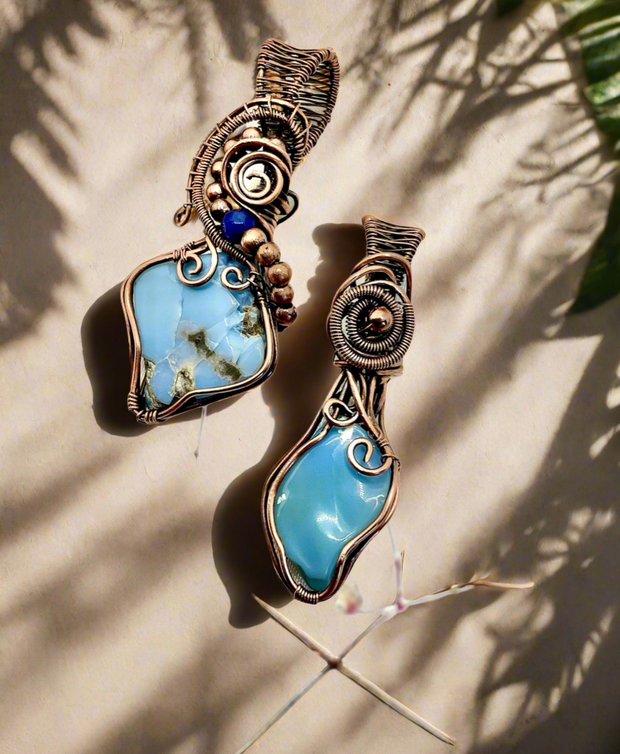 Blue Opal Pendants