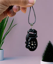 Black Obsidian Pixiu Dragon Pendant