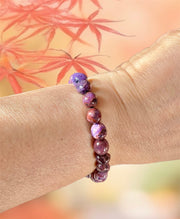 Purple Crazy Lace Agate Handmade Bracelet