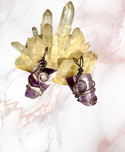 Amethyst Tumbled Polished Points Pendants