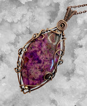 Sugilite Wire Wrapped Pendant