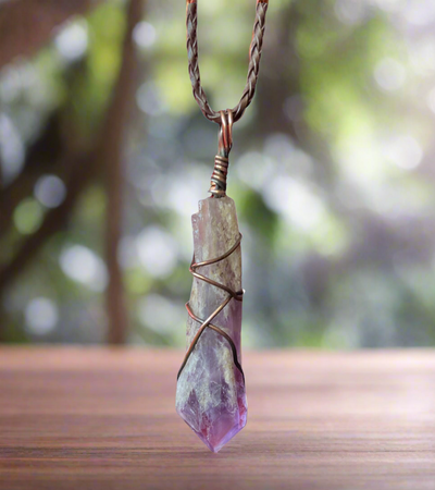 Amethyst Wire Wrapped Pendant