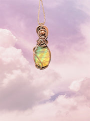 Labradorite Wire Wrapped Pendant