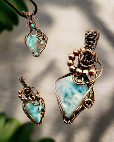 Larimar Mini Pendants