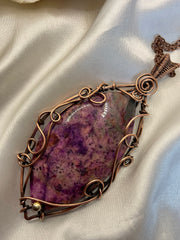 Sugilite Wire Wrapped Pendant