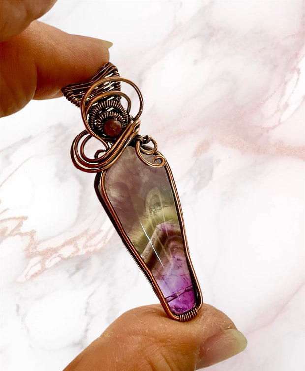 Amethyst Wire Wrapped Pendants