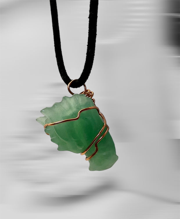 Aventurine Dragon Pendant