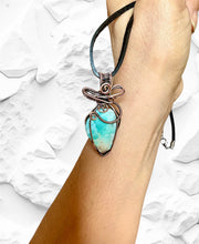 Amazonite Wire Wrapped Pendant