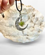 Crescent Moon Gemstone Pendants