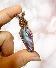 Amethyst Wire Wrapped Pendants