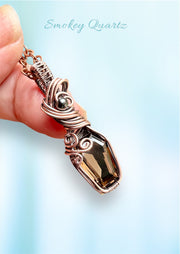 Smokey Quartz Wire Wrapped Pendant