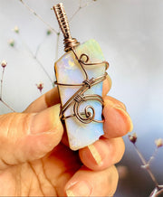 Boulder Opal Wire Wrapped Pendant