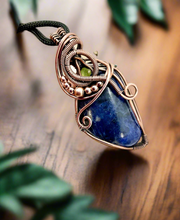 Sodalite With Peridot Accent Pendant