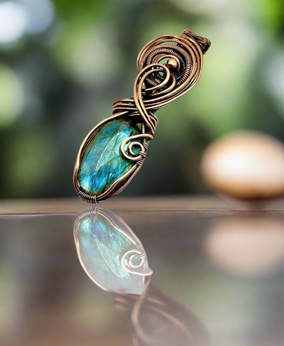 Labradorite Wire Wrapped Pendant