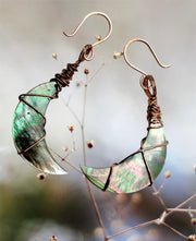 Mother of Pearl Moon Earrings