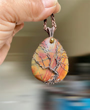 Cherry Creek Jasper Wire Wrapped Tree Of Life Pendant