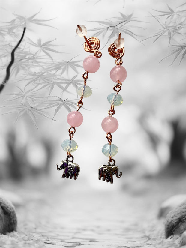 Gemstone Dangle Earrings