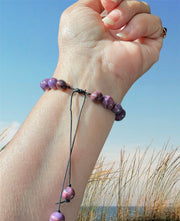 Purple Crazy Lace Agate Handmade Bracelet