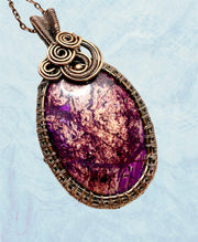 Sugilite Wire Wrapped Pendant