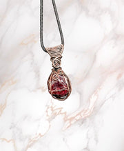 Almandine Raw Garnet Pendant