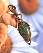 Fairy Opal Wire Wrapped Pendant